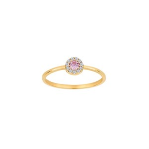 8 kt. guld ring med pink sten af Siersbøl 183 060cz3
